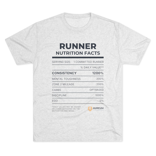 Aureum Runner Nutrition Facts Tee