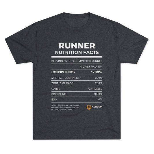 Aureum Runner Nutrition Facts Tee
